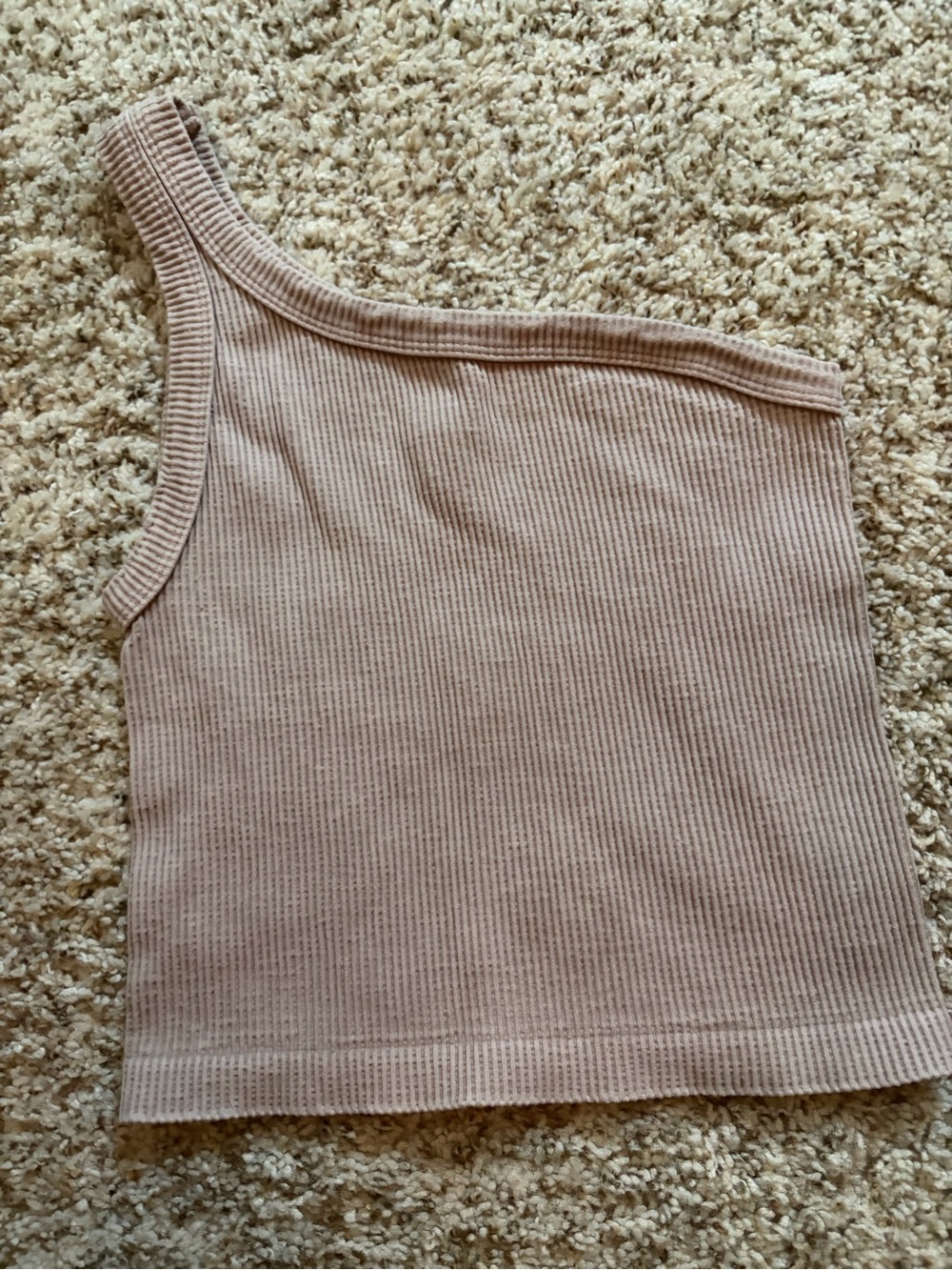 NikiBiki Ribbed One-Shoulder Cami Top
